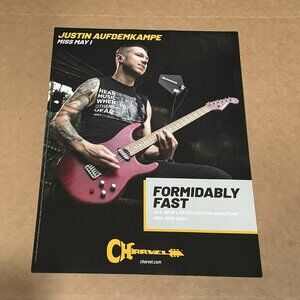 Justin Aufdemkampe of Miss May I - Charvel Guitars - 2018 Print Ad
